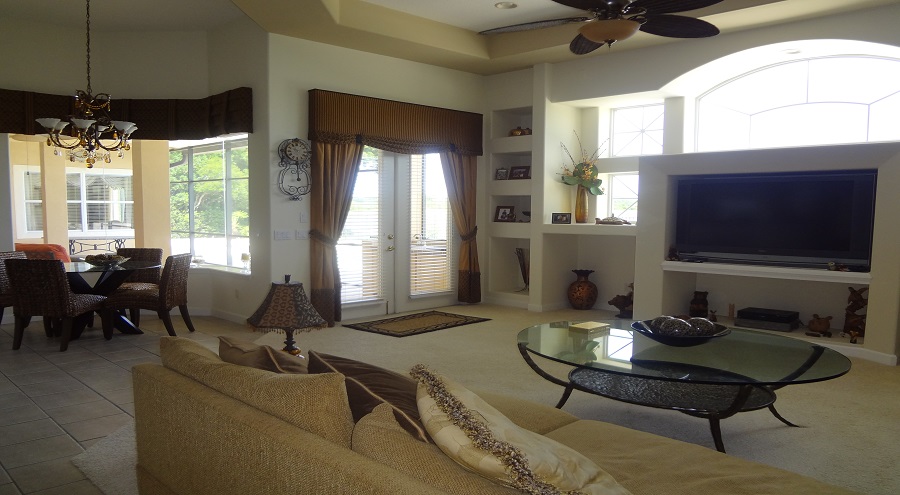 8123 Lake Serene Drive - Family Living Room to Lanai & Nook